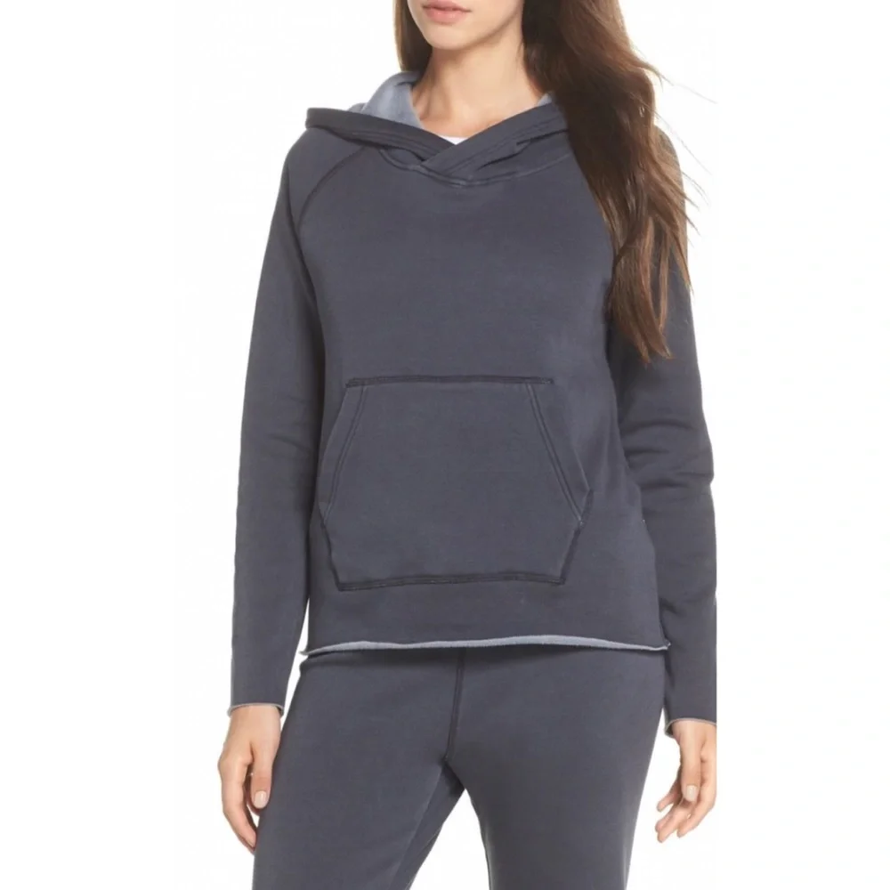 Ugg Womens Pilar Washed Pullover Hoodie Sweatshirt, Sz Small